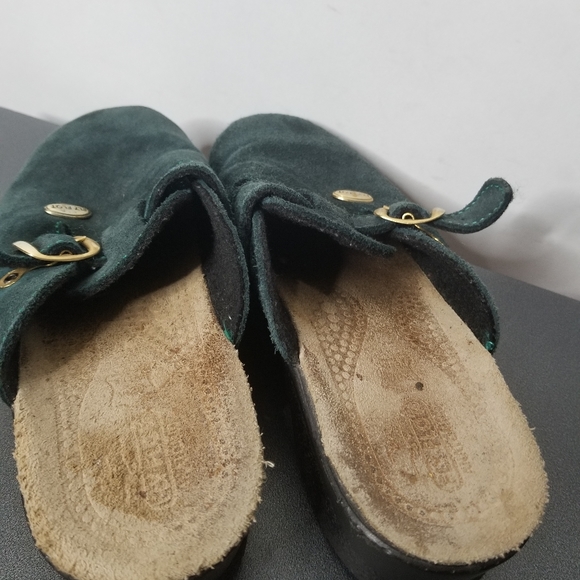 Fly Flot Green Mule Clogs Size 7 37 - Picture 2 of 3